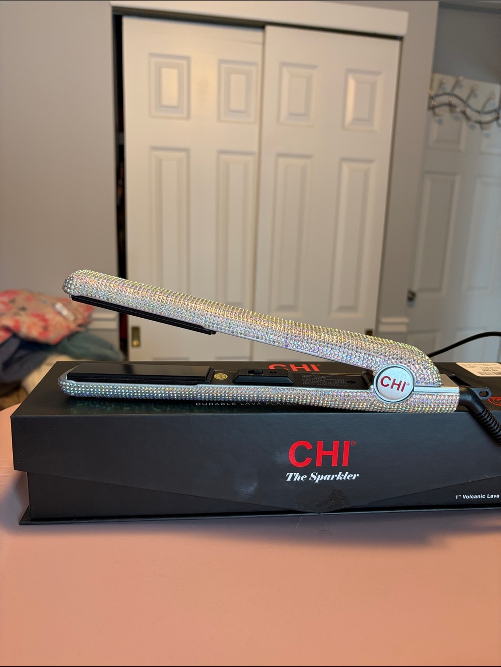 CHI The Sparkler Iridescent Crystal 1" Hairstyling Flat Iron -Special Edition